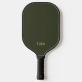 Camo Camouflage Militaire Monogrammed Naam Pickleball Paddle (Achterkant)