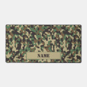 Camo camouflage patroon gepersonaliseerde naam bureaumat (Voorkant)