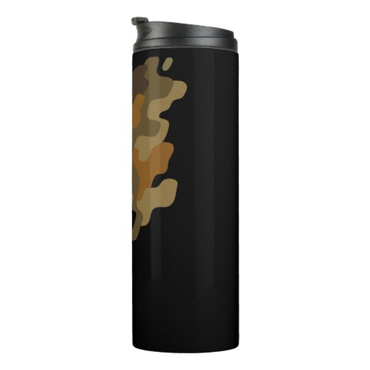  Camo Camouflage Streak Bruin Thermosbeker (Geroteerd rechts)