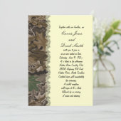 Camo Camouflage Wedding Uitnodiging (Staand voorkant)