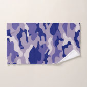 Camo Camping Hunting Blue Camouflage Bad Handdoek (Handdoek)