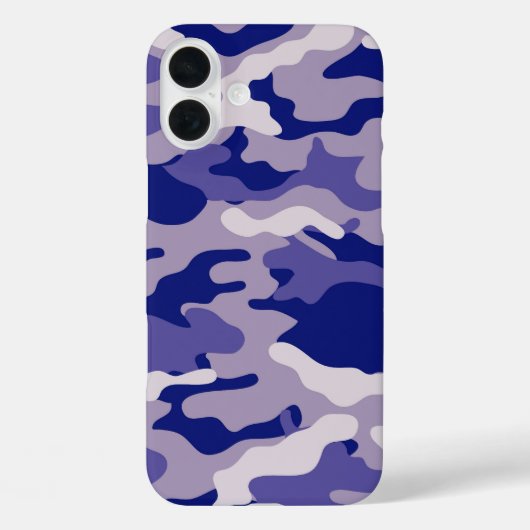 Camo Camping Hunting Blue Camouflage Case-Mate iPhone Case (Achterkant)