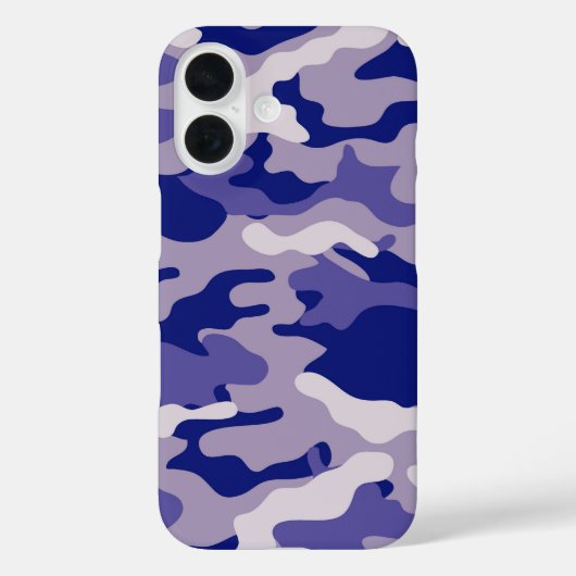 Camo Camping Hunting Blue Camouflage Case-Mate iPhone Case (Achterkant)