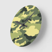 Camo Camping Hunting Green Camouflage Ronde Klok (Hoek)