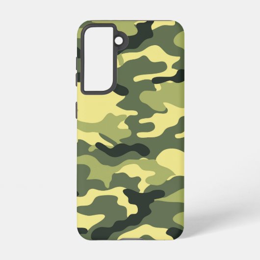 Camo Camping Hunting Green Camouflage Samsung Galaxy Hoesje (Achterkant)