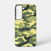Camo Camping Hunting Green Camouflage Samsung Galaxy Hoesje (Achterkant)