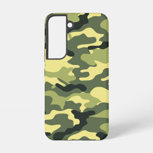 Camo Camping Hunting Green Camouflage Samsung Galaxy Hoesje (Achterkant)