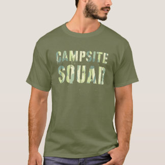 Camo CAMPSITE SQUAD Summer Counselor Teacher Team T-shirt