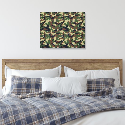 Camo Canvas Afdruk (Insitu (Slaapkamer))