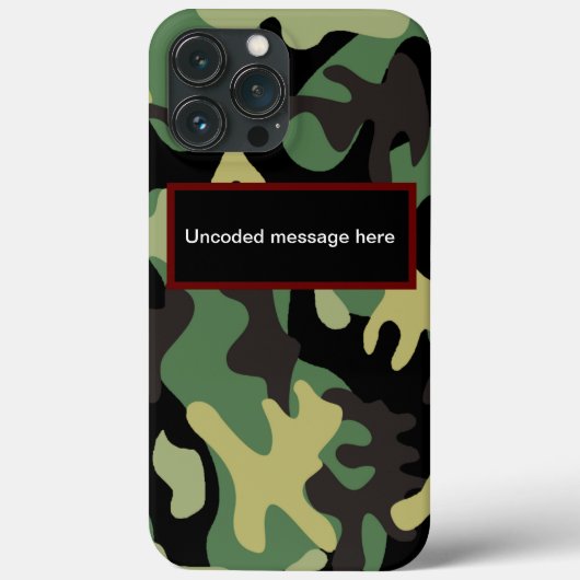 Camo Case-Mate iPhone Case (Achterkant)