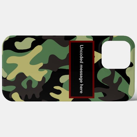 Camo Case-Mate iPhone Case (Achterkant (horizontaal))