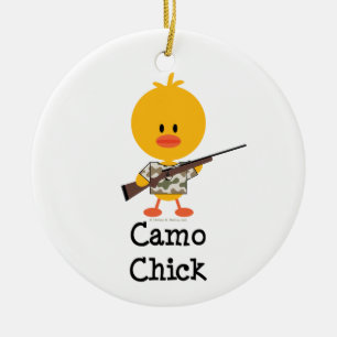 Camo Chick Ornament