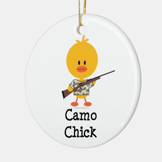 Camo Chick Ornament (Links)