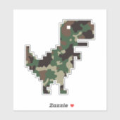 Camo Chrome T-Rex Sticker (Vel)