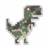 Camo Chrome T-Rex Sticker (Voorkant)