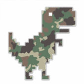 Camo Chrome T-Rex Sticker (Voorkant)