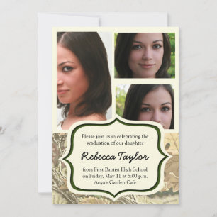 Camo Class of 2014 Graduation Invitation Kaart