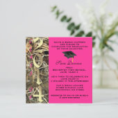 Camo Classic Elegant 2014 Afstuderen Uitnodiging (Staand voorkant)