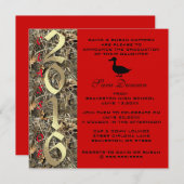 Camo Classic Elegant 2016 Afstuderen Uitnodiging (Voorkant / Achterkant)