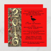 Camo Classic Elegant 2016 Afstuderen Uitnodiging (Voorkant / Achterkant)