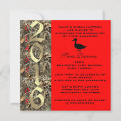 Camo Classic Elegant 2016 Afstuderen Uitnodiging (Voorkant)