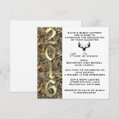 Camo Classic Elegant 2016 Afstuderen Uitnodiging (Voorkant / Achterkant)