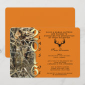 Camo Classic Elegant 2016 Afstuderen Uitnodiging (Voorkant / Achterkant)