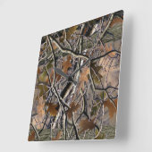 Camo Clock die als geen ander in het huis past Vierkante Klok (Hoek)