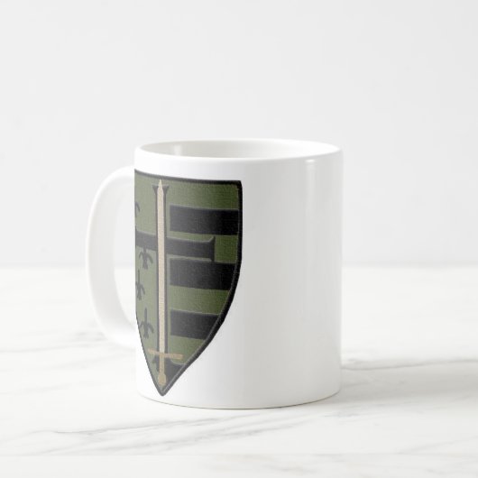 Camo Coffee Mok (Voorkant links)