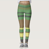 Camo Color Striped Patroon Leggings (Voorkant)