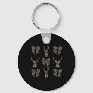 Camo Coquette Bow Deer Hunt Eend Jacht Vrouwen Mei Sleutelhanger