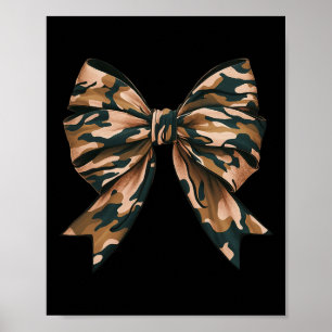 Camo Coquette Bow Duck Hunt Eend Jacht Vrouwen Mei Poster