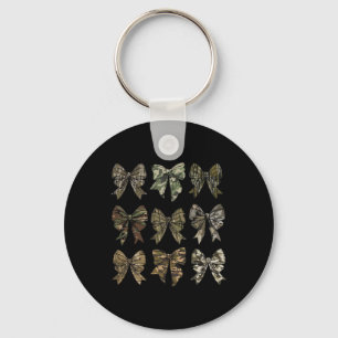 Camo Coquette Bow Duck Hunt Eend Jagen Voor Mannen Sleutelhanger
