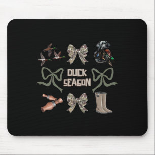 Camo Coquette Bow Duck Seizoen Eend Jacht Vrouwen Muismat
