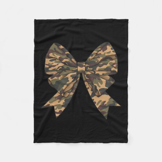 Camo Coquette Bow Eend Jachtmeisjes Kinder Vrouwen Fleece Deken (Voorkant)