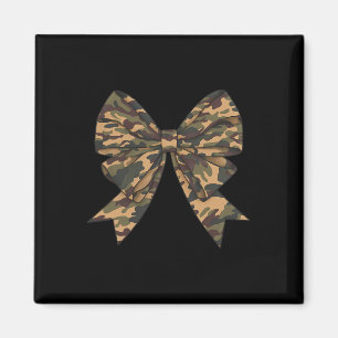 Camo Coquette Bow Eend Jachtmeisjes Kinder Vrouwen Magneet