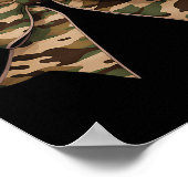 Camo Coquette Bow Eend Jachtmeisjes Kinder Vrouwen Poster (Hoek)