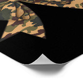 Camo Coquette Bow Eend Jachtmeisjes Kinder Vrouwen Poster (Hoek)