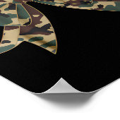 Camo Coquette Bow Eend Jachtmeisjes Kinder Vrouwen Poster (Hoek)