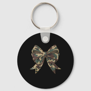 Camo Coquette Bow Eend Jachtmeisjes Kinder Vrouwen Sleutelhanger