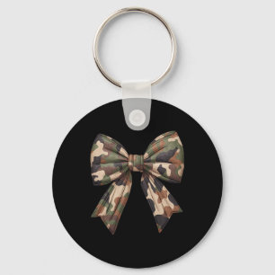 Camo Coquette Bow Eend Jachtmeisjes Kinder Vrouwen Sleutelhanger