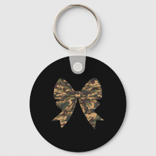 Camo Coquette Bow Eend Jachtmeisjes Kinder Vrouwen Sleutelhanger