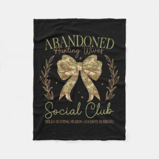 Camo Coquette Bow Funny Jachtvrouw Gezegde Huntin Fleece Deken
