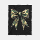 Camo Coquette Bow Hunt Duck Hunting Camouflage 2 Fleece Deken (Voorkant)