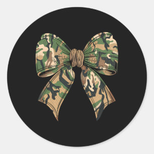 Camo Coquette Bow Hunting Camouflage Old Hunter Wo Ronde Sticker