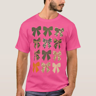 Camo Coquette Bow Hunting Camouflage Oude Camo Bow T-shirt