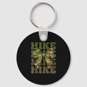 Camo coquette wandeling boog camo retro groovy sleutelhanger