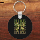 Camo coquette wandeling boog camo retro groovy sleutelhanger (Voorkant)