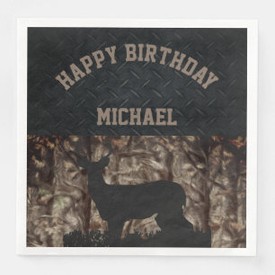 Camo Country Hunting Birthday Napkins Servetten