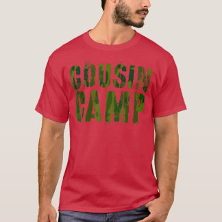 Camo COUSIN CAMP Funny Grandma Grandpa T-shirt